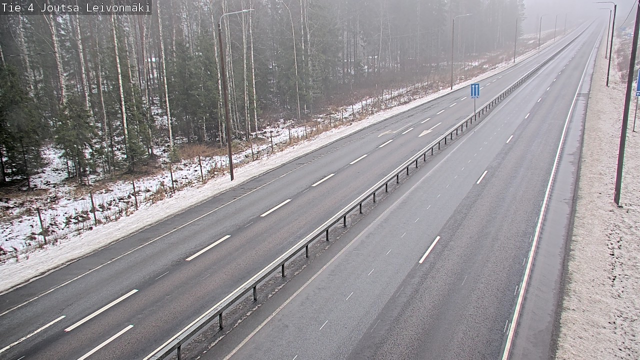 Weather Camera Image Väg 4 Joutsa Leivonmäki, Joutsa, Keski-Suomi