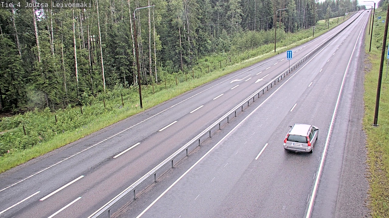 Weather Camera Image Väg 4 Joutsa Leivonmäki, Joutsa, Keski-Suomi