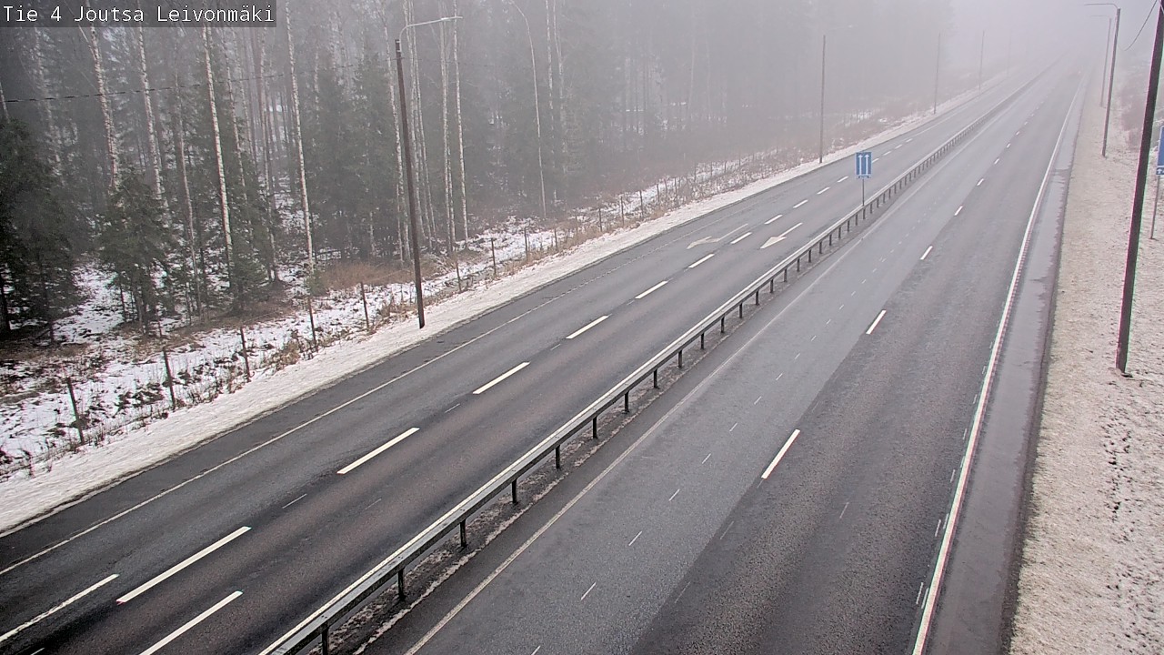 Weather Camera Image Väg 4 Joutsa Leivonmäki, Joutsa, Keski-Suomi