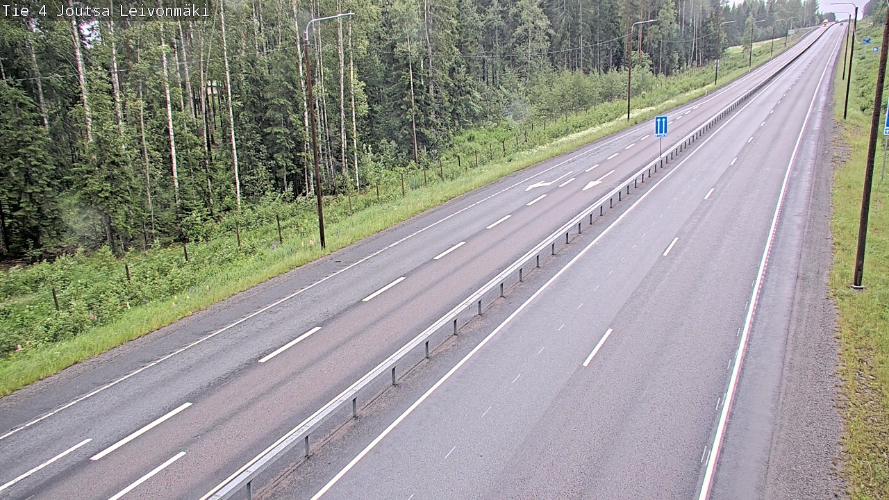 Weather Camera Image Väg 4 Joutsa Leivonmäki, Joutsa, Keski-Suomi