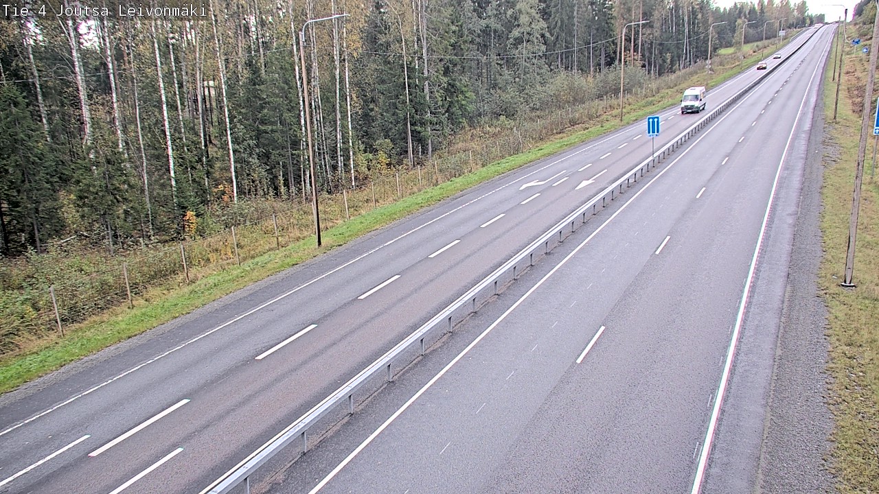 Weather Camera Image Väg 4 Joutsa Leivonmäki, Joutsa, Keski-Suomi