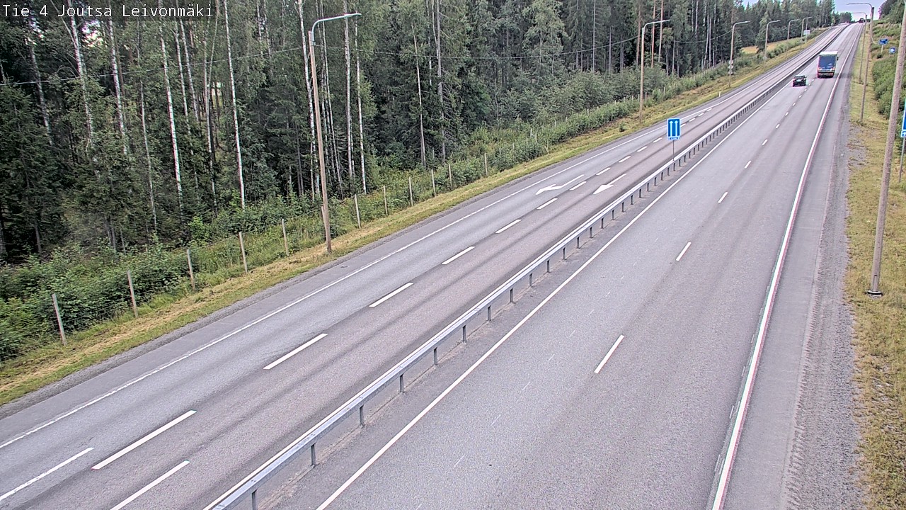 Weather Camera Image Road 4 Joutsa Leivonmäki, Joutsa, Keski-Suomi