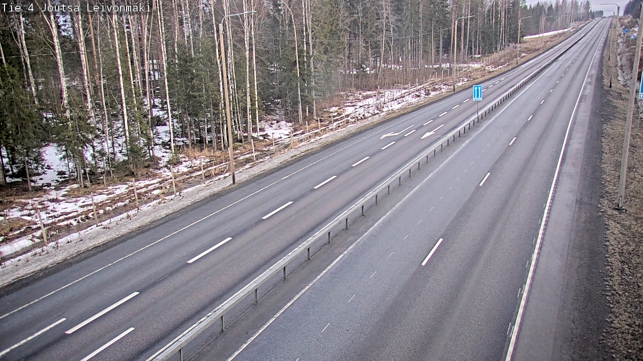 Weather Camera Image Road 4 Joutsa Leivonmäki, Joutsa, Keski-Suomi