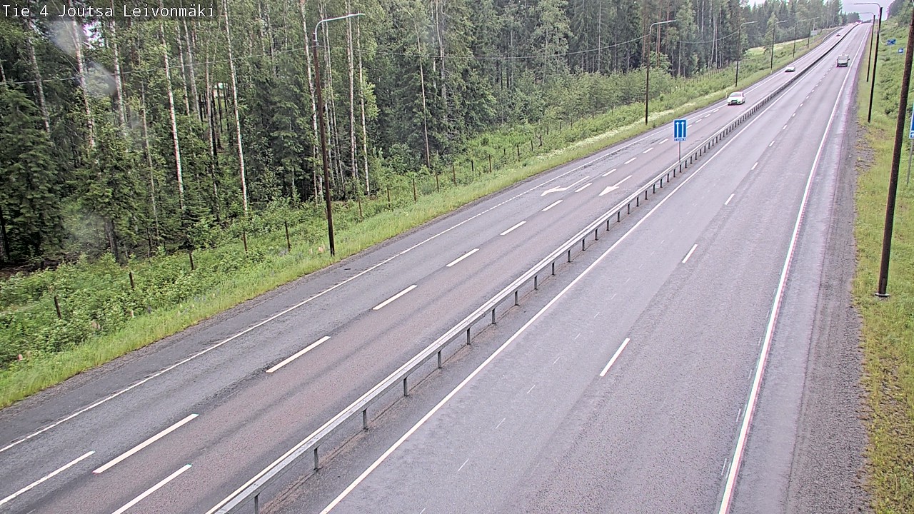 Weather Camera Image Väg 4 Joutsa Leivonmäki, Joutsa, Keski-Suomi