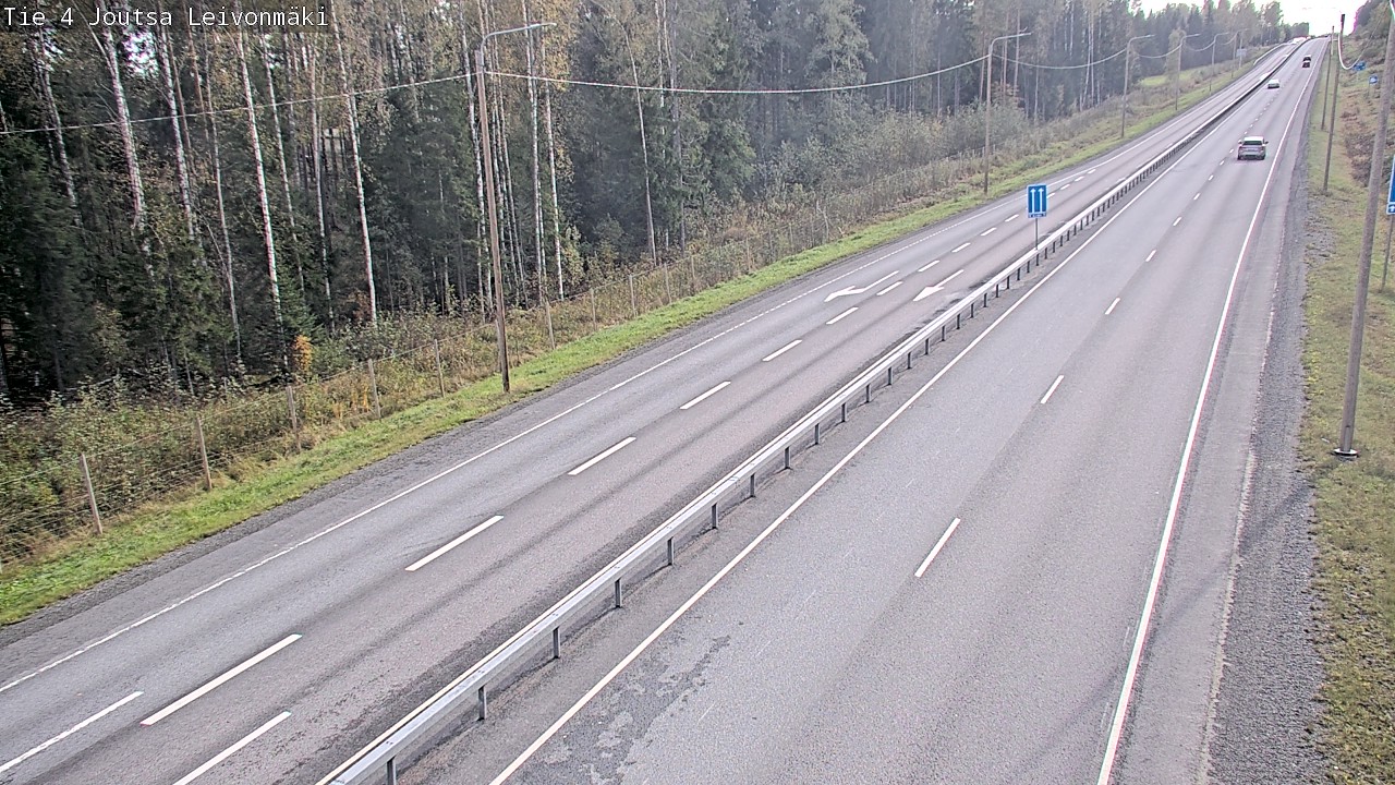 Weather Camera Image Väg 4 Joutsa Leivonmäki, Joutsa, Keski-Suomi