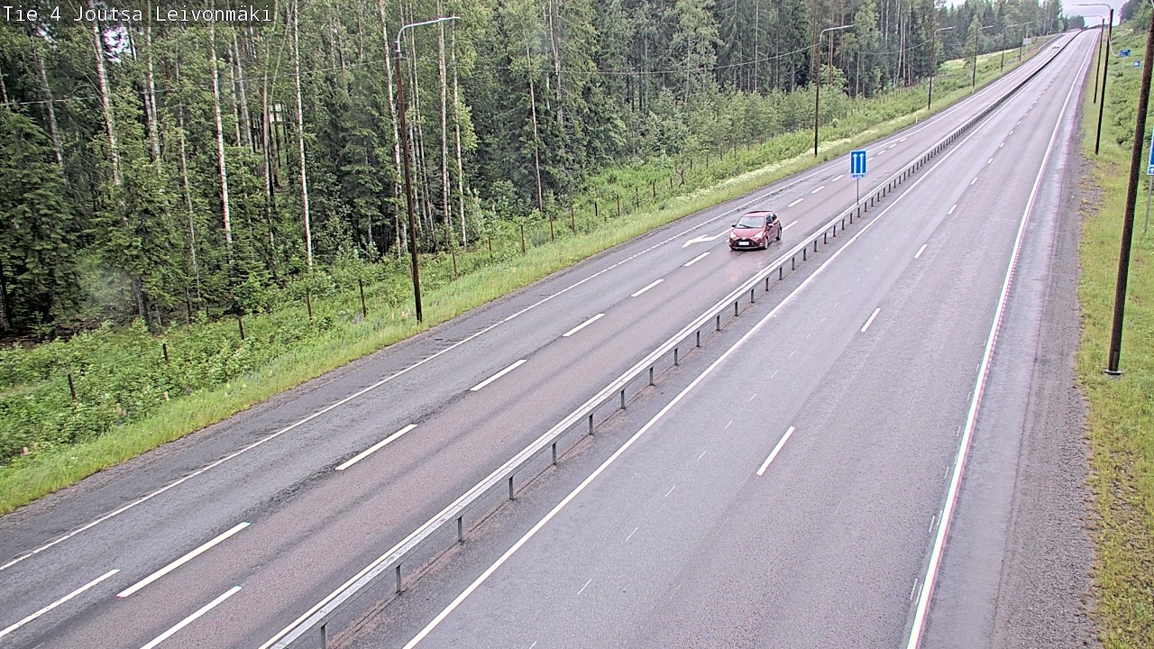 Weather Camera Image Väg 4 Joutsa Leivonmäki, Joutsa, Keski-Suomi
