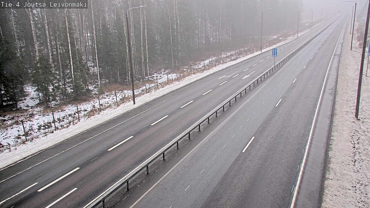 Weather Camera Image Väg 4 Joutsa Leivonmäki, Joutsa, Keski-Suomi