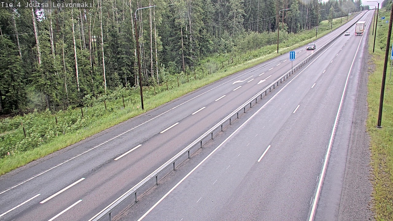 Weather Camera Image Väg 4 Joutsa Leivonmäki, Joutsa, Keski-Suomi