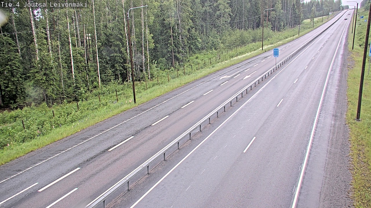 Weather Camera Image Väg 4 Joutsa Leivonmäki, Joutsa, Keski-Suomi