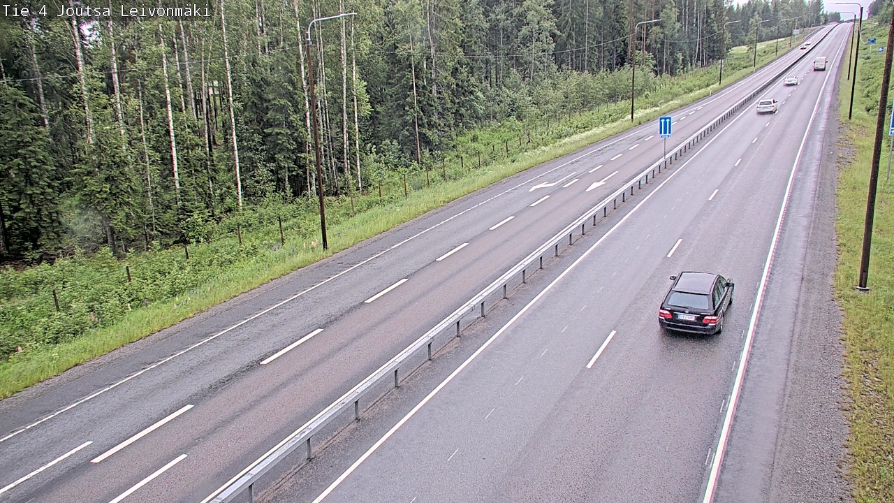 Weather Camera Image Väg 4 Joutsa Leivonmäki, Joutsa, Keski-Suomi