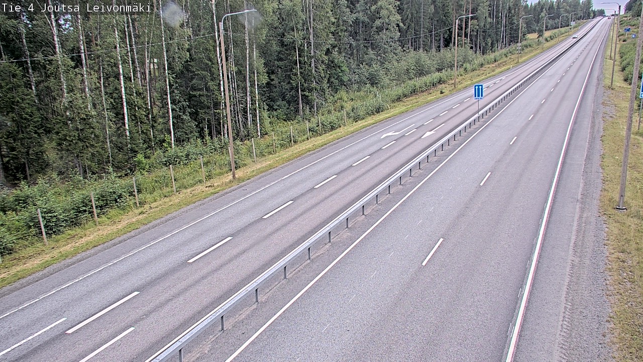 Weather Camera Image Väg 4 Joutsa Leivonmäki, Joutsa, Keski-Suomi