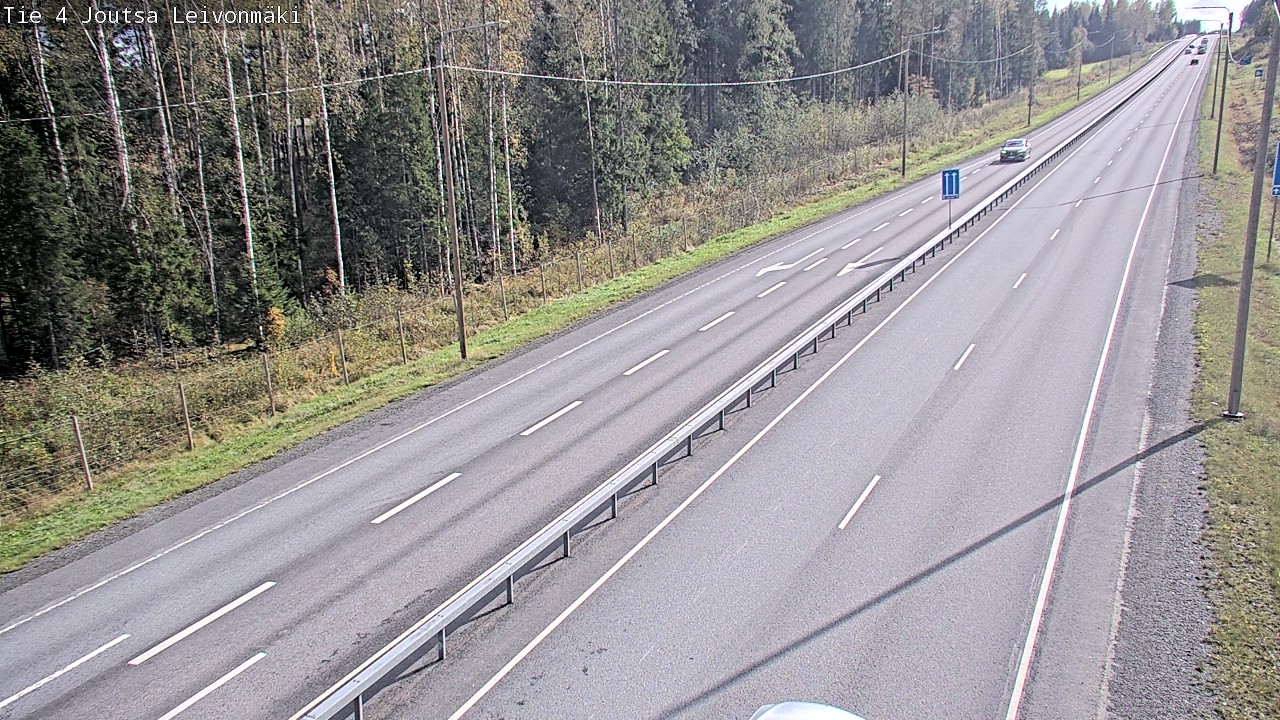 Weather Camera Image Väg 4 Joutsa Leivonmäki, Joutsa, Keski-Suomi