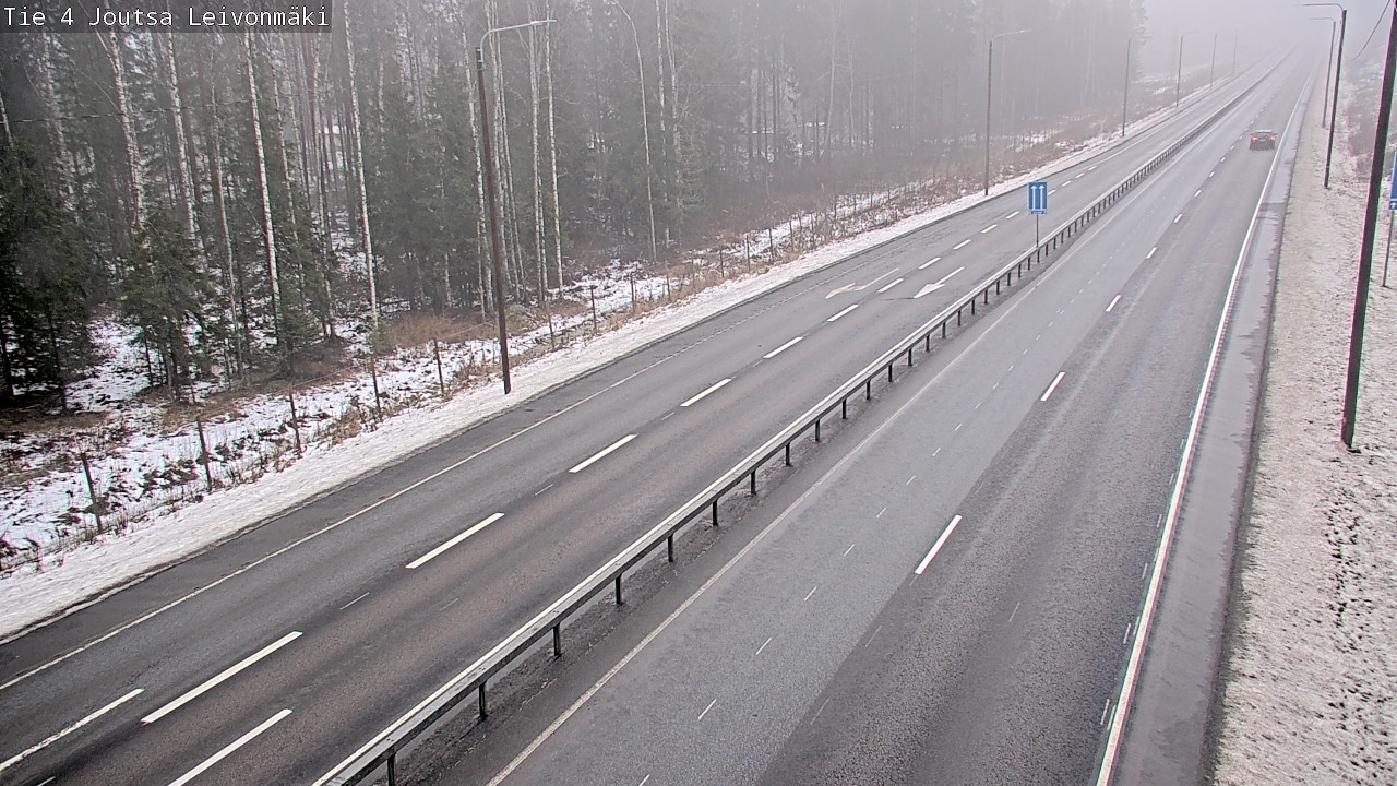 Weather Camera Image Väg 4 Joutsa Leivonmäki, Joutsa, Keski-Suomi