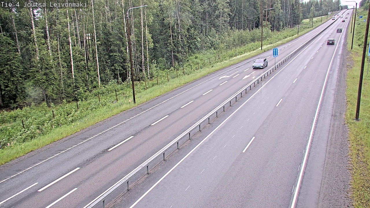 Weather Camera Image Väg 4 Joutsa Leivonmäki, Joutsa, Keski-Suomi