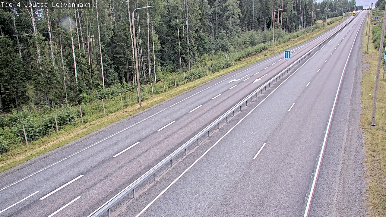 Weather Camera Image Väg 4 Joutsa Leivonmäki, Joutsa, Keski-Suomi