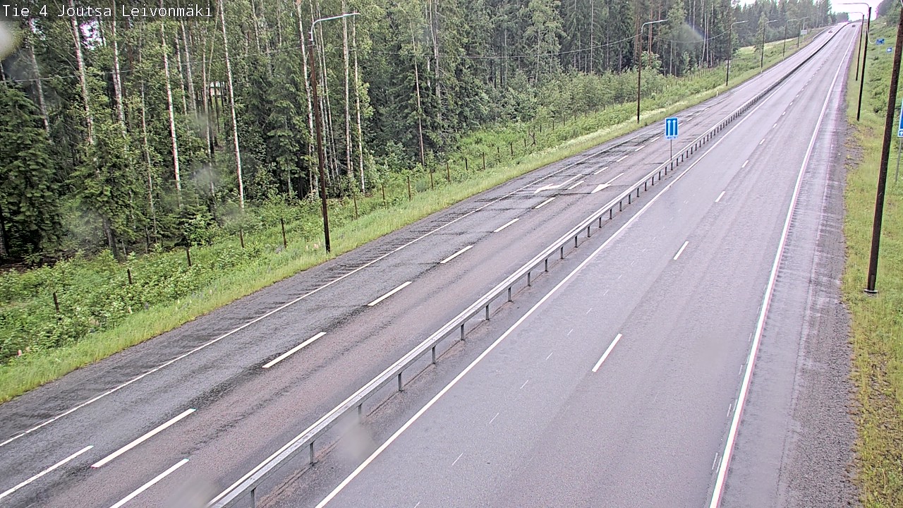 Weather Camera Image Väg 4 Joutsa Leivonmäki, Joutsa, Keski-Suomi