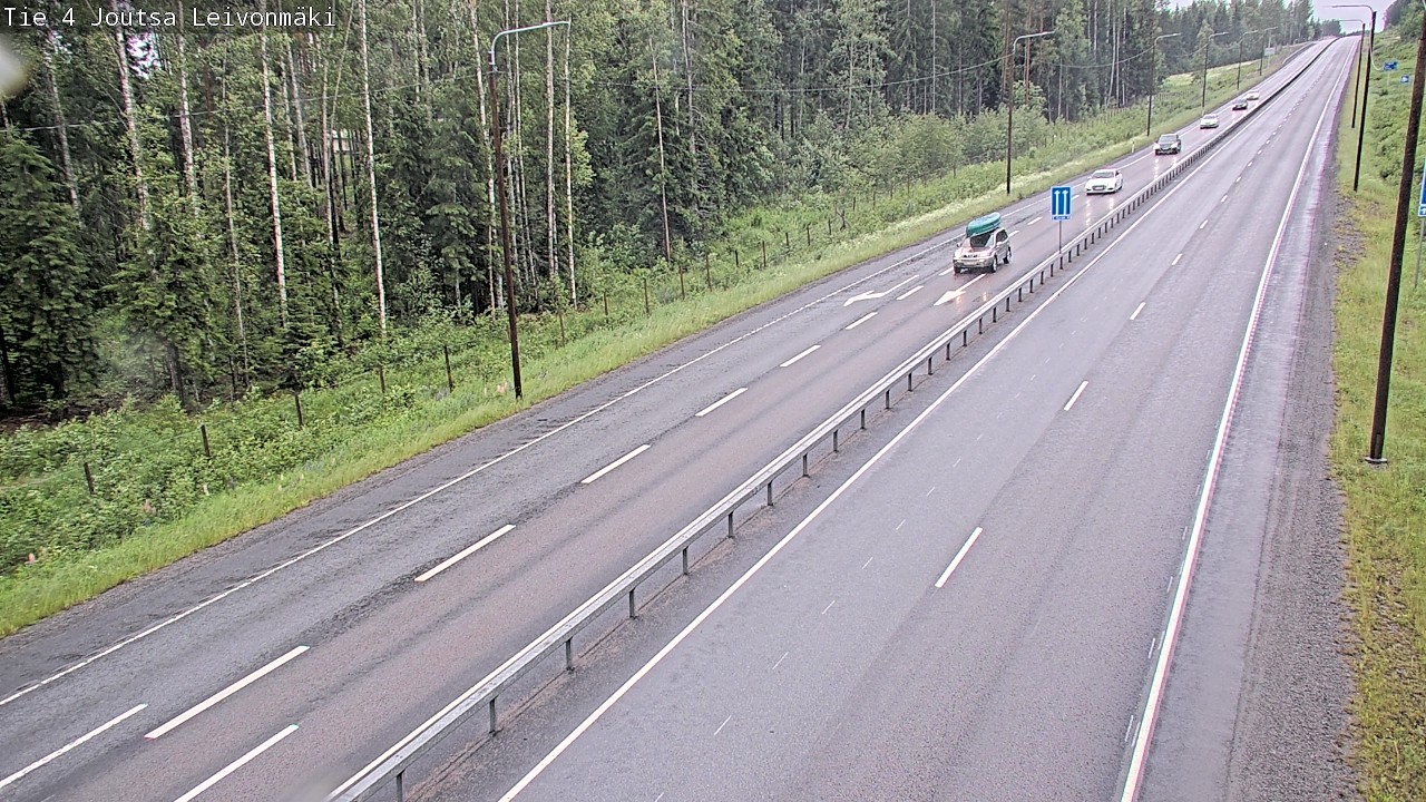 Weather Camera Image Väg 4 Joutsa Leivonmäki, Joutsa, Keski-Suomi