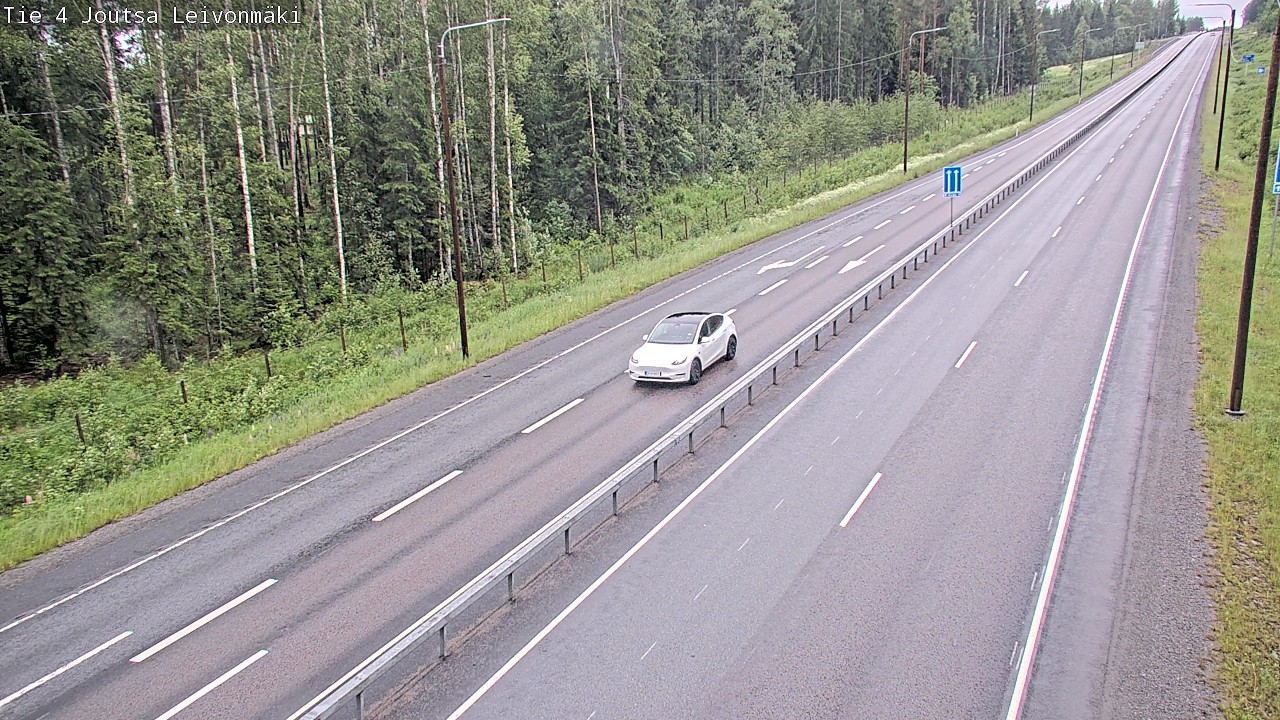 Weather Camera Image Väg 4 Joutsa Leivonmäki, Joutsa, Keski-Suomi
