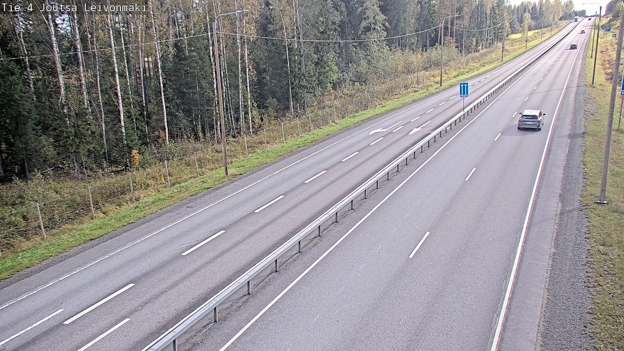 Weather Camera Image Väg 4 Joutsa Leivonmäki, Joutsa, Keski-Suomi