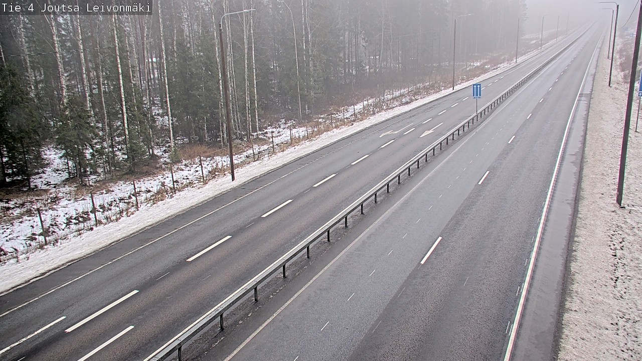 Weather Camera Image Väg 4 Joutsa Leivonmäki, Joutsa, Keski-Suomi