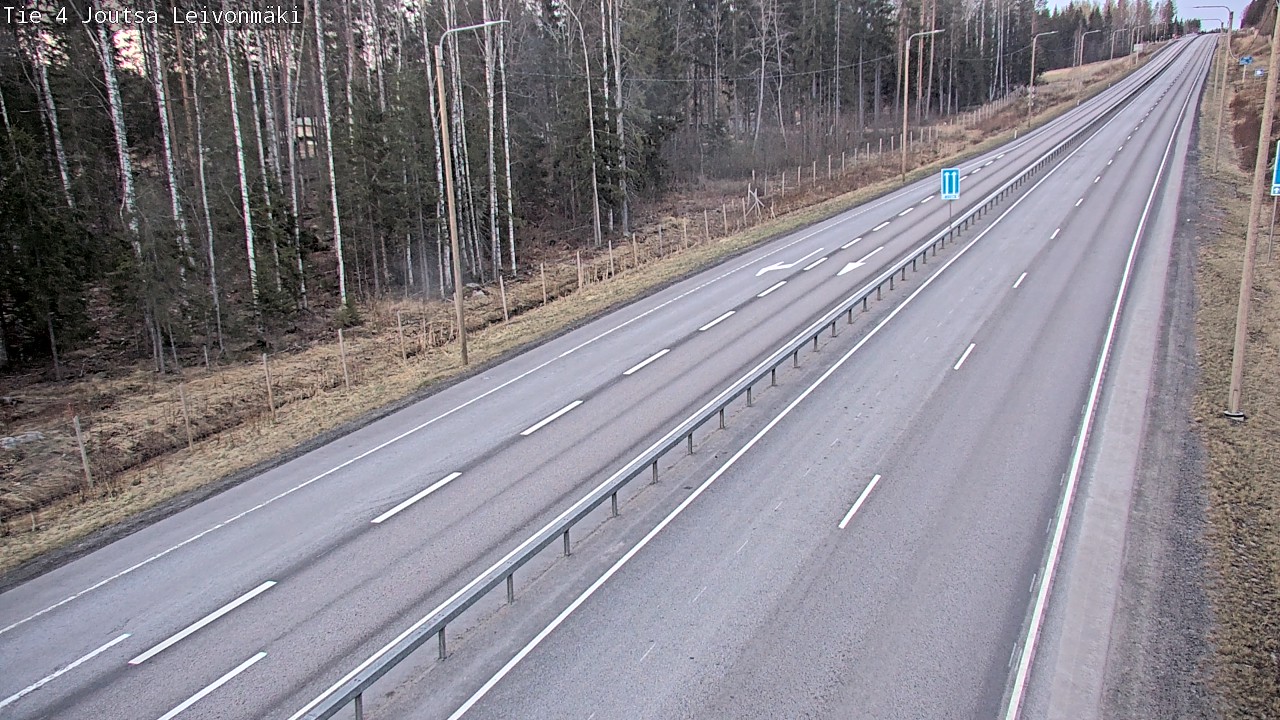 Weather Camera Image Road 4 Joutsa Leivonmäki, Joutsa, Keski-Suomi