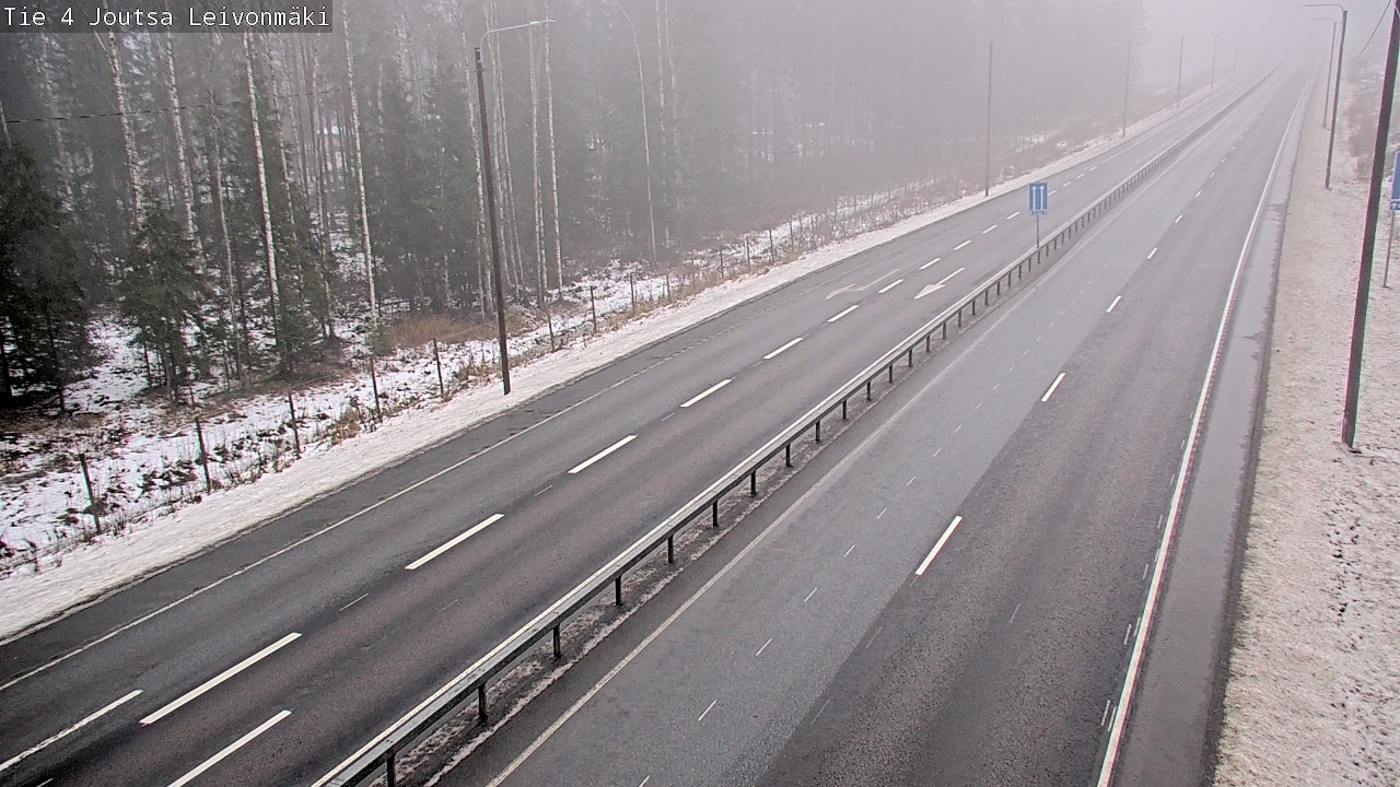 Weather Camera Image Väg 4 Joutsa Leivonmäki, Joutsa, Keski-Suomi