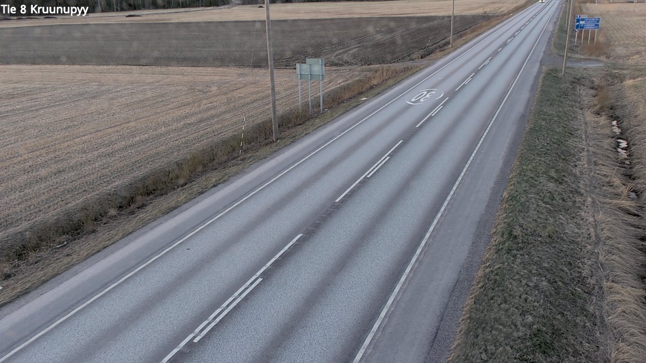 Weather Camera Image Road 8 Kruunupyy, Kruunupyy, Pohjanmaa