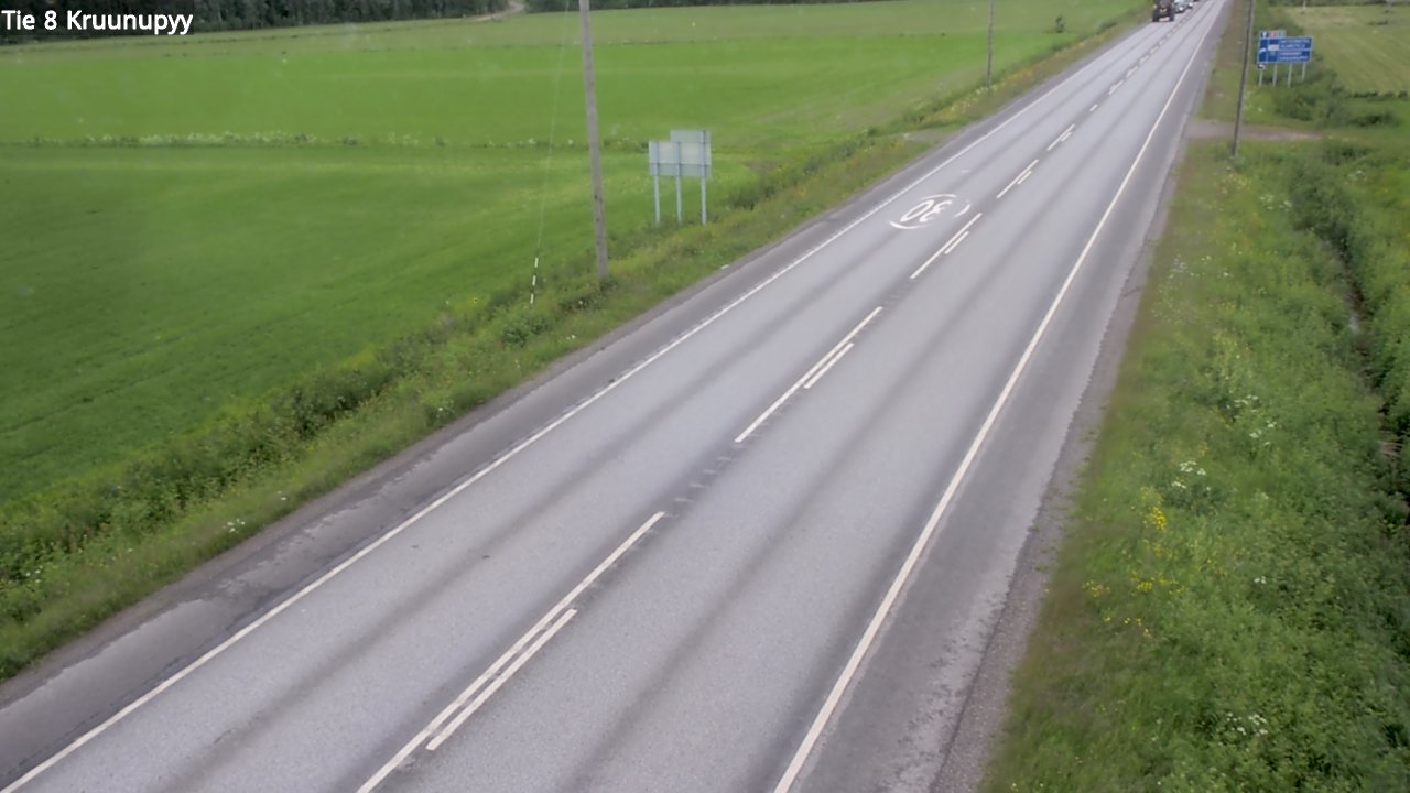 Weather Camera Image Road 8 Kruunupyy, Kruunupyy, Pohjanmaa