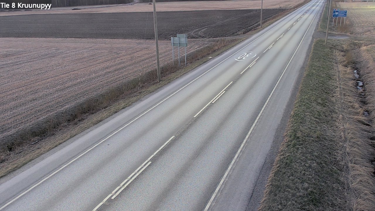 Weather Camera Image Road 8 Kruunupyy, Kruunupyy, Pohjanmaa