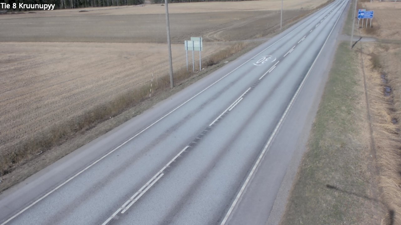 Weather Camera Image Road 8 Kruunupyy, Kruunupyy, Pohjanmaa