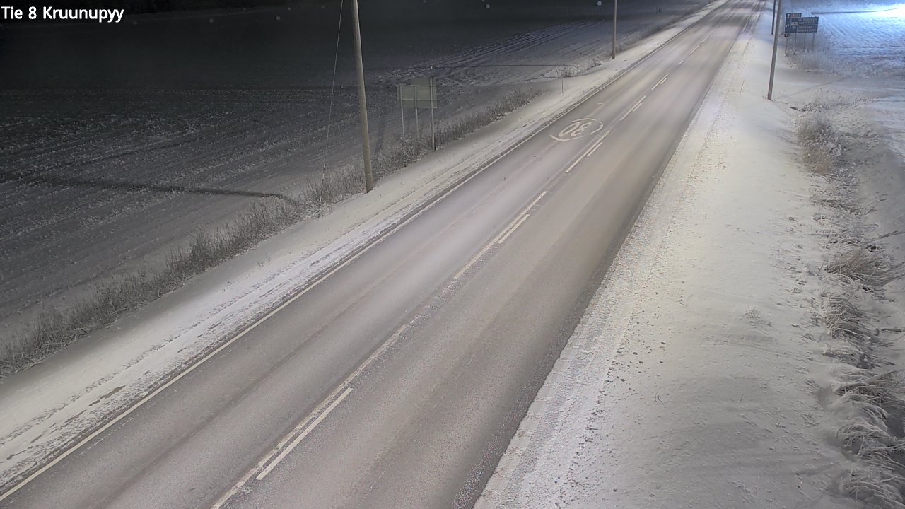 Weather Camera Image Road 8 Kruunupyy, Kruunupyy, Pohjanmaa