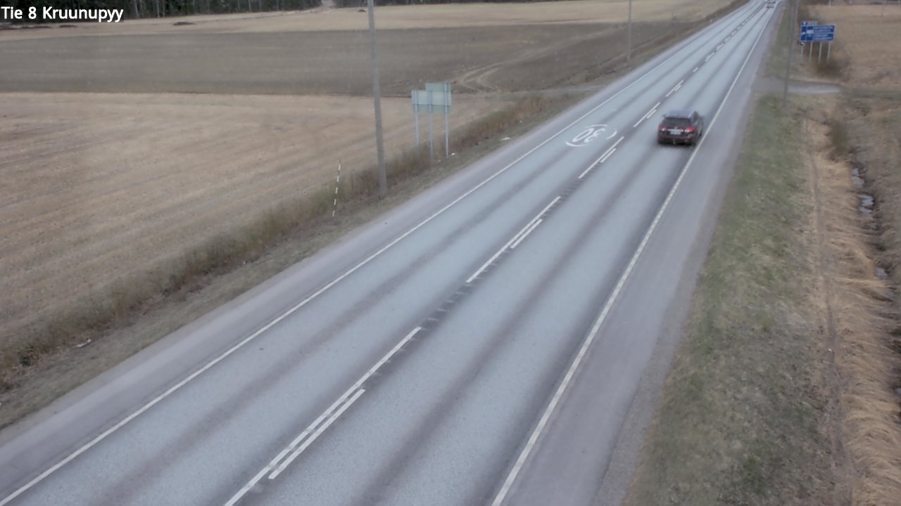 Weather Camera Image Väg 8 Kronoby, Kruunupyy, Pohjanmaa
