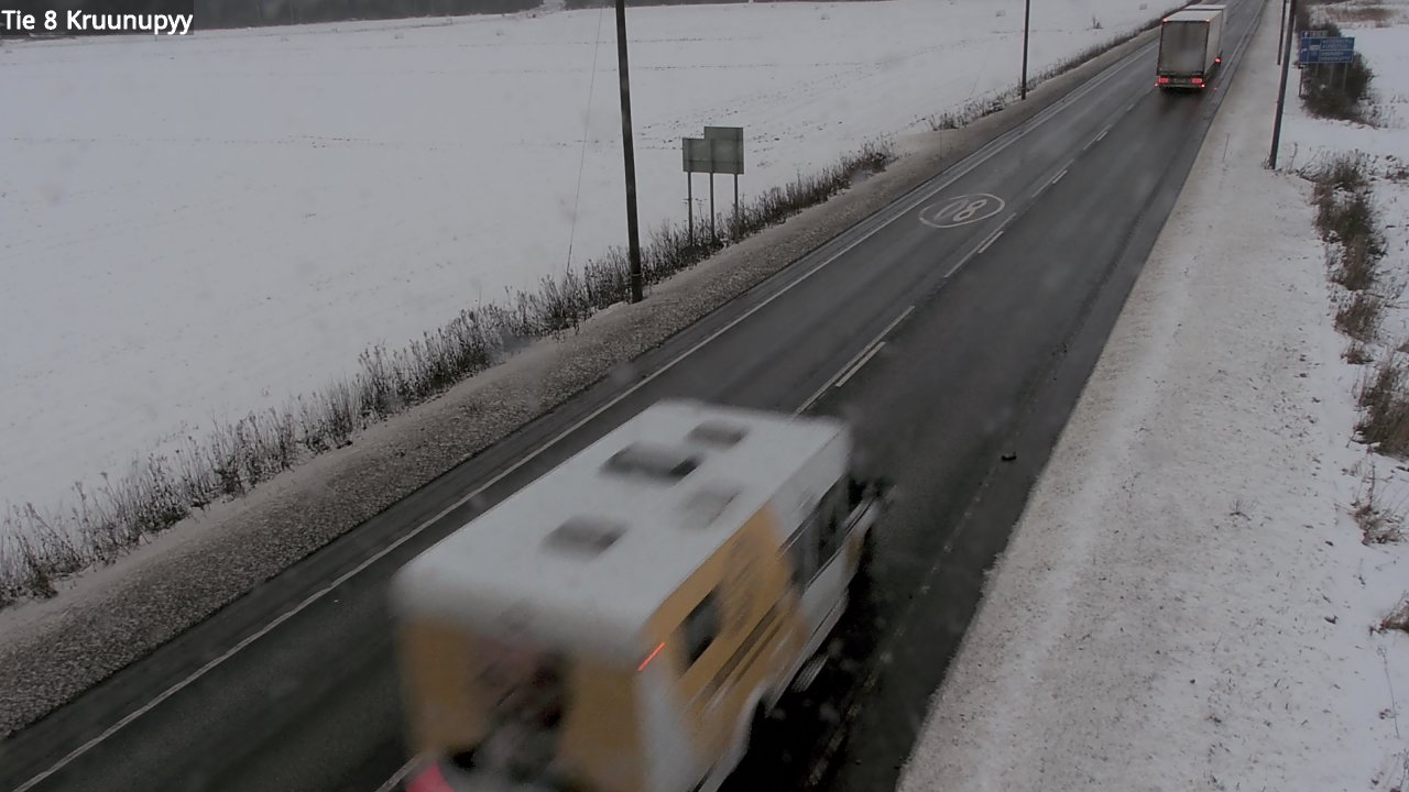 Weather Camera Image Väg 8 Kronoby, Kruunupyy, Pohjanmaa