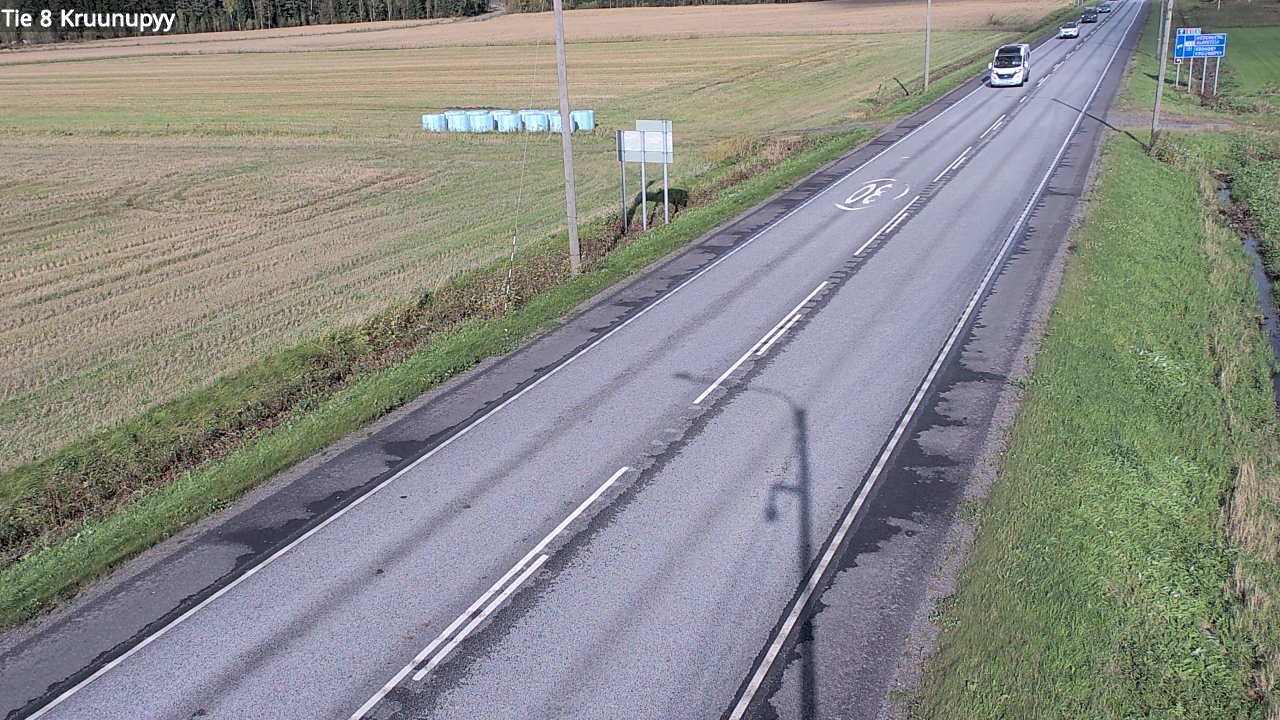 Weather Camera Image Väg 8 Kronoby, Kruunupyy, Pohjanmaa