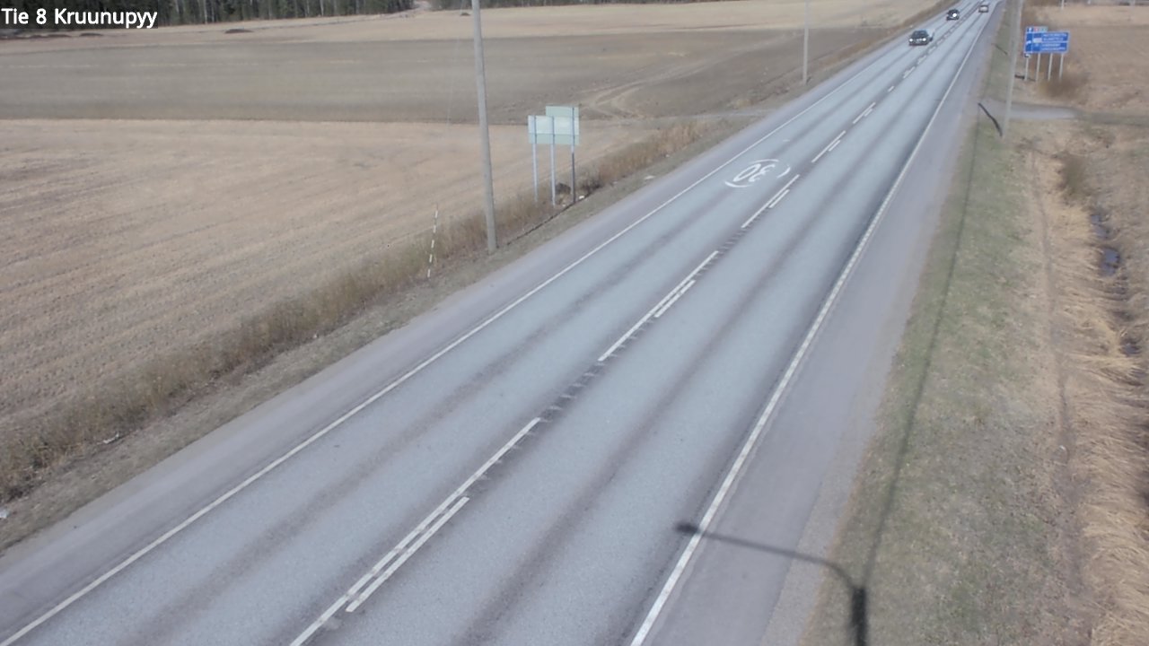 Weather Camera Image Road 8 Kruunupyy, Kruunupyy, Pohjanmaa
