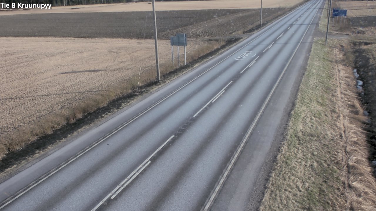 Weather Camera Image Road 8 Kruunupyy, Kruunupyy, Pohjanmaa