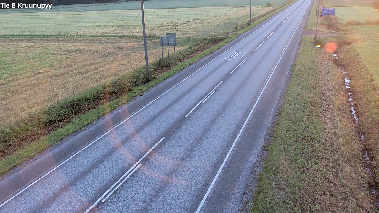 Weather Camera Image Road 8 Kruunupyy, Kruunupyy, Pohjanmaa
