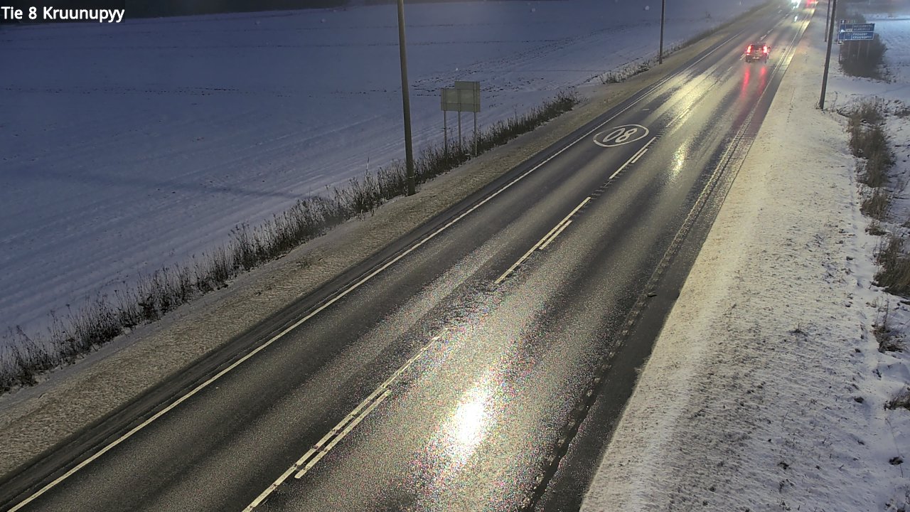 Weather Camera Image Väg 8 Kronoby, Kruunupyy, Pohjanmaa