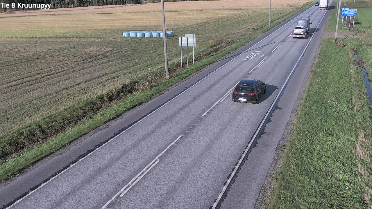 Weather Camera Image Väg 8 Kronoby, Kruunupyy, Pohjanmaa