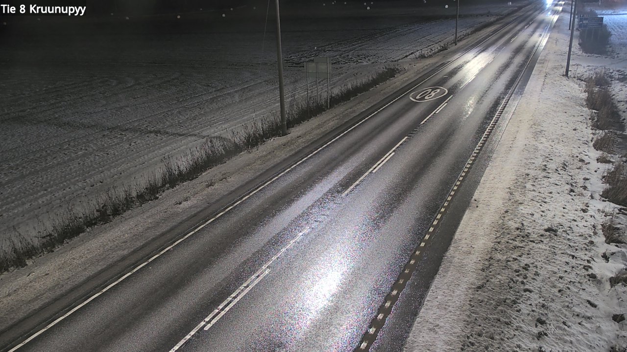 Weather Camera Image Väg 8 Kronoby, Kruunupyy, Pohjanmaa