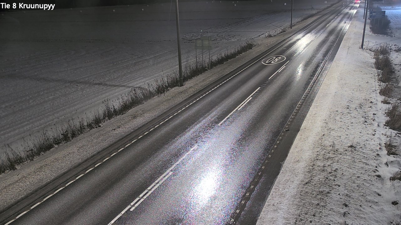 Weather Camera Image Väg 8 Kronoby, Kruunupyy, Pohjanmaa