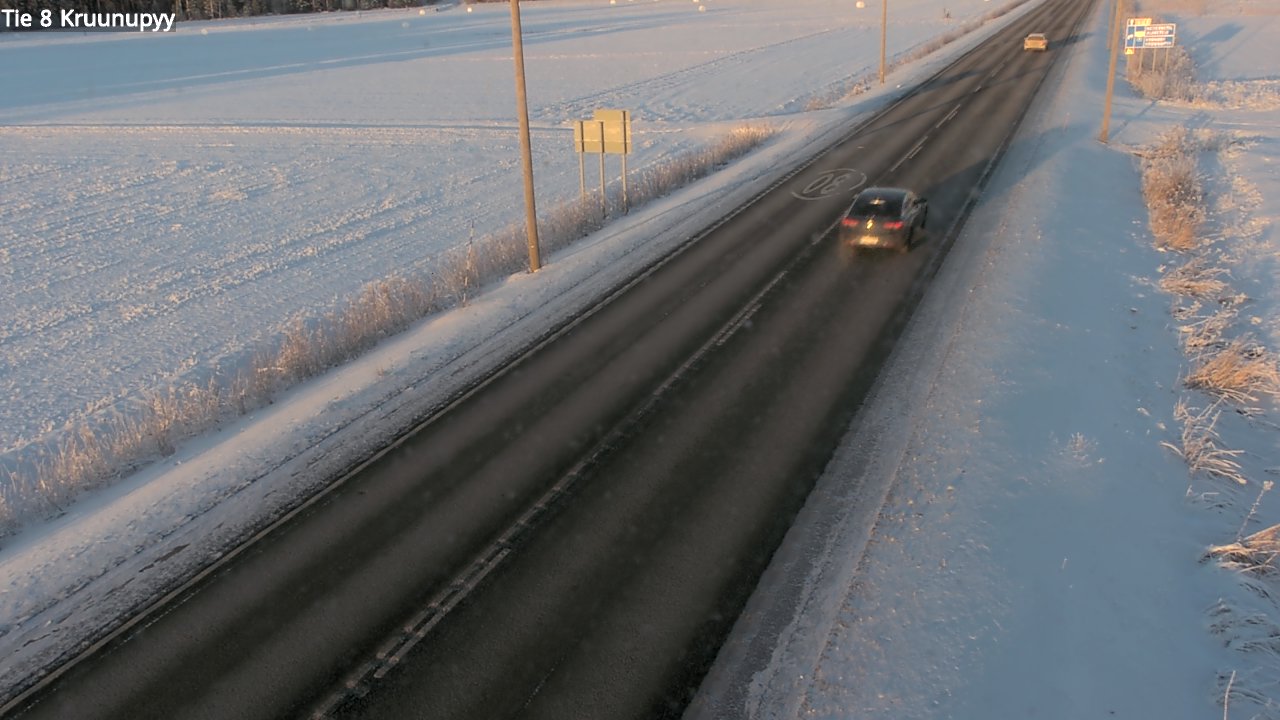 Weather Camera Image Väg 8 Kronoby, Kruunupyy, Pohjanmaa