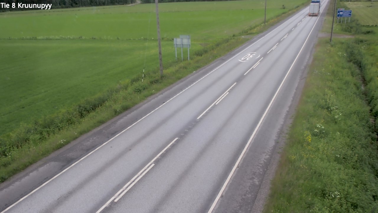 Weather Camera Image Road 8 Kruunupyy, Kruunupyy, Pohjanmaa