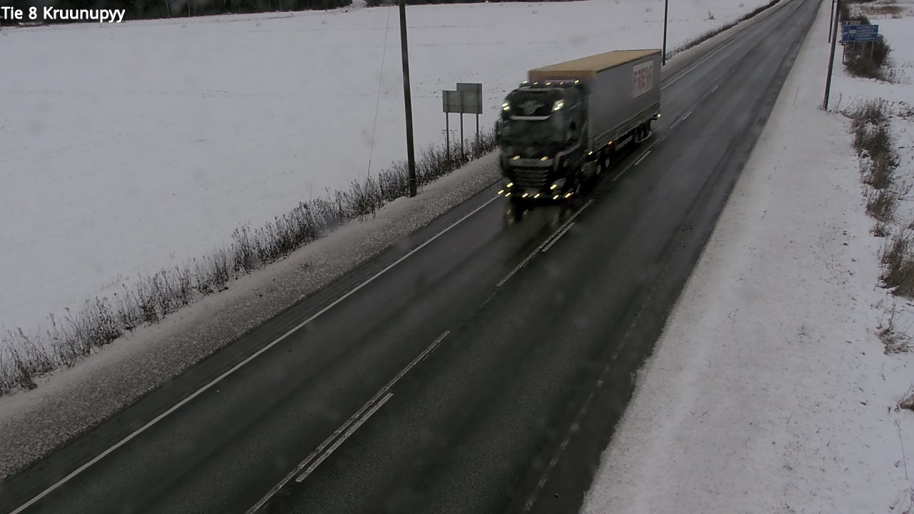 Weather Camera Image Väg 8 Kronoby, Kruunupyy, Pohjanmaa
