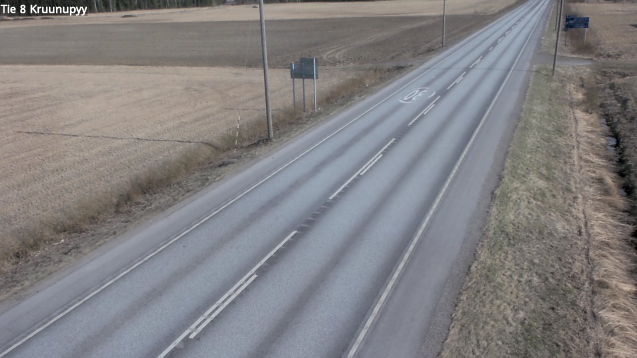 Weather Camera Image Road 8 Kruunupyy, Kruunupyy, Pohjanmaa