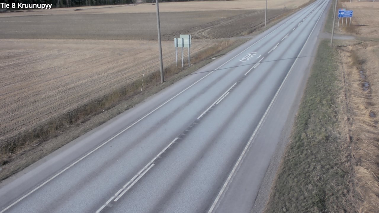 Weather Camera Image Road 8 Kruunupyy, Kruunupyy, Pohjanmaa