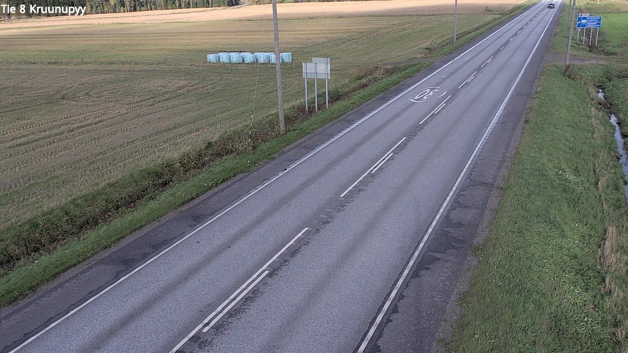 Weather Camera Image Väg 8 Kronoby, Kruunupyy, Pohjanmaa