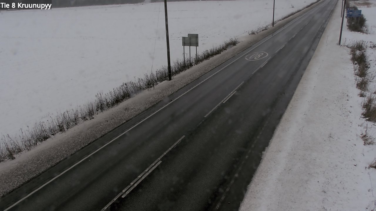 Weather Camera Image Väg 8 Kronoby, Kruunupyy, Pohjanmaa