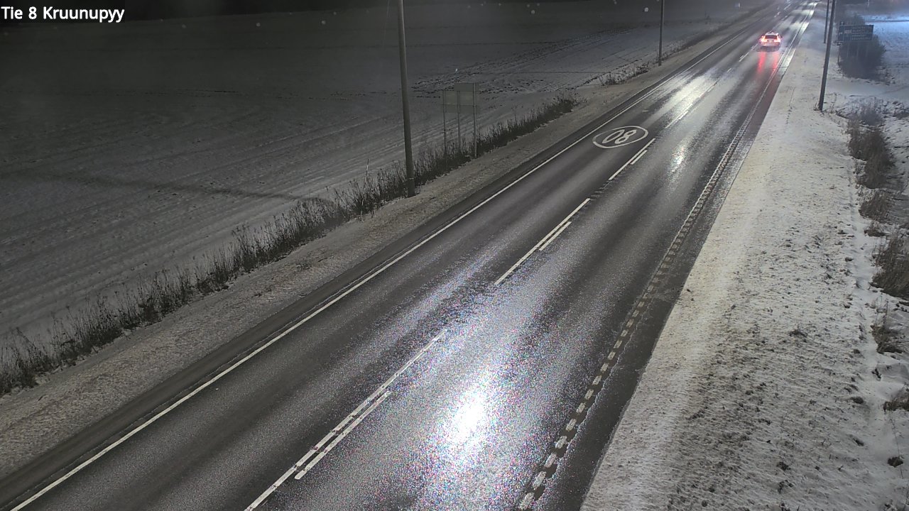 Weather Camera Image Väg 8 Kronoby, Kruunupyy, Pohjanmaa
