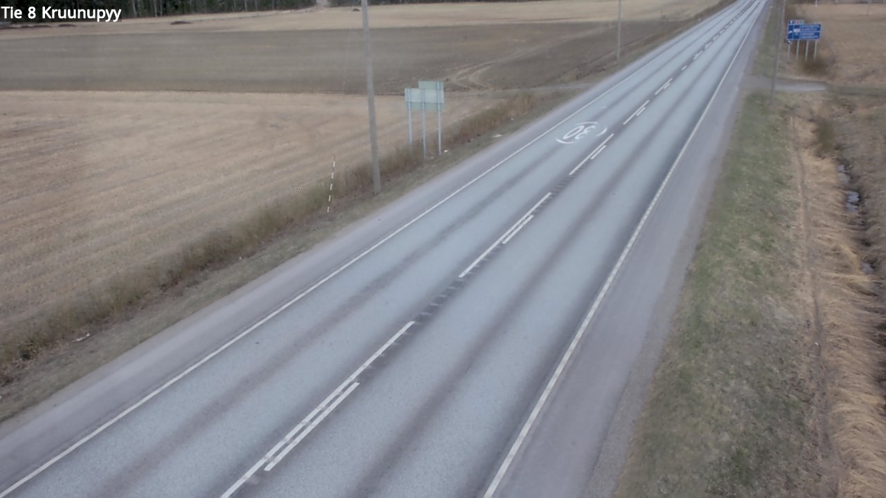 Weather Camera Image Väg 8 Kronoby, Kruunupyy, Pohjanmaa